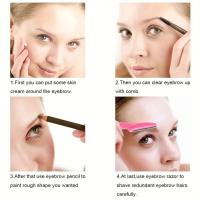 Juego De Tijeras Para Cejas Y Rostro En Colores Variados 40/30/12/10 Pcs Herramientas Multifuncionales Con Cubierta De Precisión Para Seguridad - details 7
