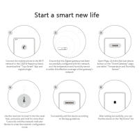 Sensor De Temperatura Y Humedad Zigbee Tuya Con Control Remoto Por App Compatible Con Alexa Y Google Home Para El Hogar Y Plantas - details 11