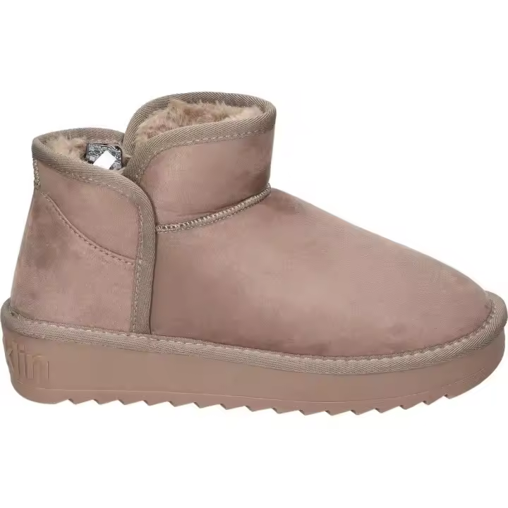 D.FRANKLIN | Botines D.Franklin Nordic Low Basic para Mujer – Botines Casual en Color Taupe – Botines sin Cierre – Con Borreguito – Plataforma Media – Para Invierno – Cómodas – Tendencia – Modelo DFSH 370010 - 1