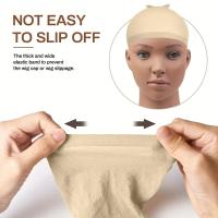 Aircabin Gorro De Pelo Stretchy Nylon 2/6/10/20/50 Piezas Color Nude Gorro De Stocking Para Pelo Beige Gorro De Piel (2 Piezas Color Flesh) - details 7