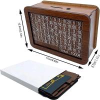 Caja De Dinero De Madera En Forma De Cerdo Con Objetivo De Ahorro Y Cajas De Números Para Monedas Euro Varios Tamaños Disponibles - details 4