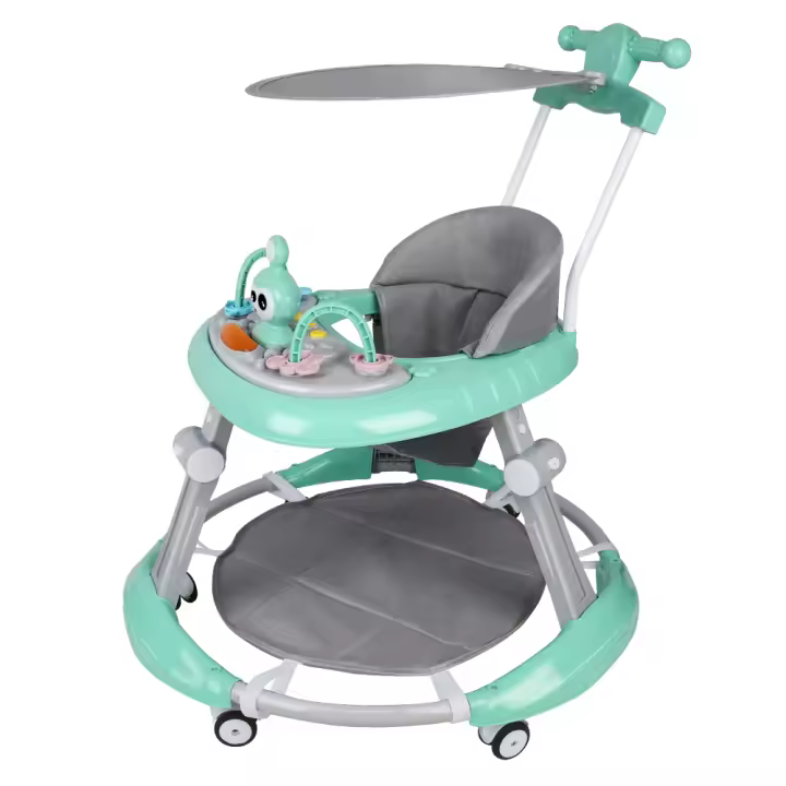 Andador plegable para bebé con música y mesa de juegos, altura regulable. - 1