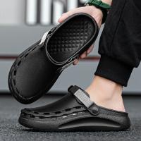 Sandalias Masculinas De Color Sólido EVA Para La Playa Y Viajes Ligeros Y De Secado Rápido Zapatos Casuales Para Hombres - details 11
