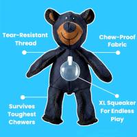 Oso De Peluche Con Silbato Para Perros Juguetes Resistentes Y Squeaky Para Masticadores Agresivos Apta Para Todas Las Raças De Perros - details 3