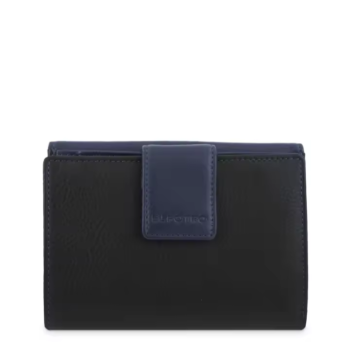 El Potro: Cartera 14 cm. 3503-Tricolor-Negro/azul - 1