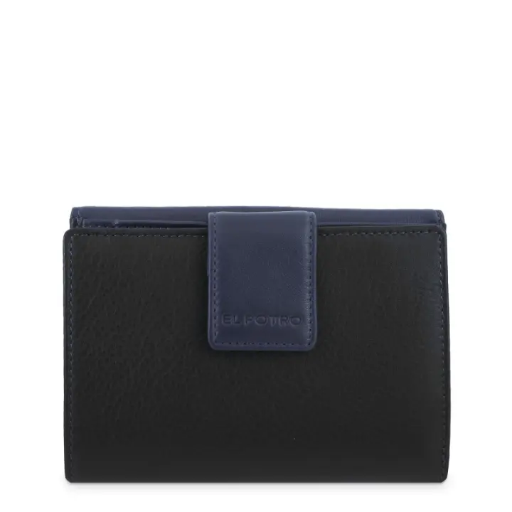 El Potro: Cartera 14 cm. 3503-Tricolor-Negro/azul - 1