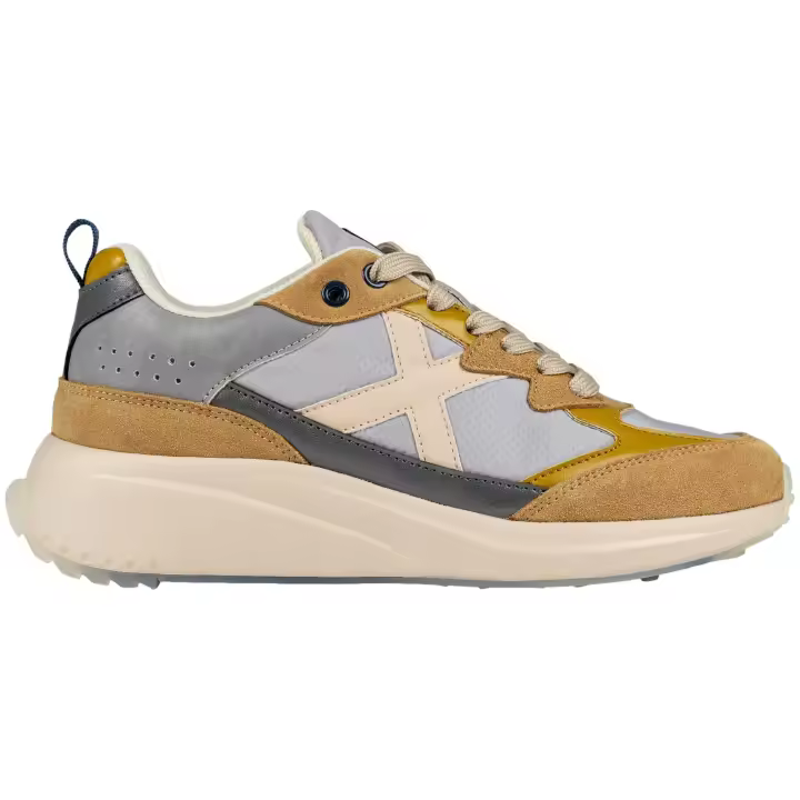 Zapatillas marca Munich modelo 4155044 para unisex en color gris/amarillo - 1