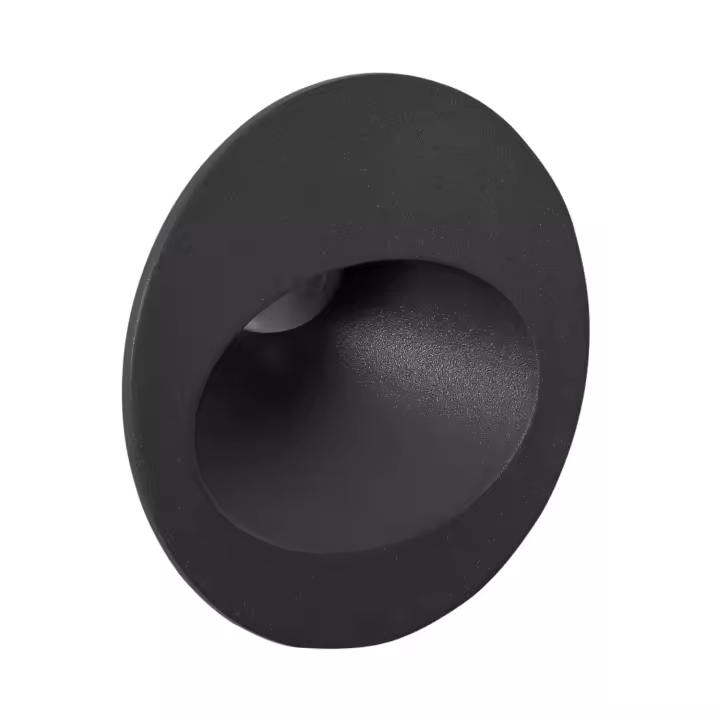 Ledkia Baliza Exterior LED 3W Empotrable Pared Circular Gris Coney - 1