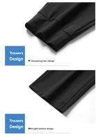 2PCS Pantalones Deportivos Elásticos De Seda Helada Para Hombres Verano Tendencia Delgados Sueltos Rápidos Al Secar Pantalones Casuales - details 14