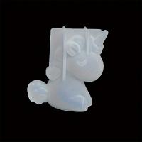 Molde De Silicona Transparente De Unicornio Para Velas Epoxy Resina Animal Herramienta De Decoración Para Artesanía Y Aromaterapia Tamaño 6x6cm - details 5