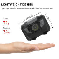 BORUiT Mini Linterna De Corbata LED Con Luz Roja Y Pilas AAA Cuatro Modos Impermeable Para Camping Búsqueda Flashlight - details 5