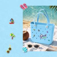 Bolso de playa EVA verano, bolsas de compras tipo tote, bolsa de viaje impermeable, bolso de hombro grande con almacenamiento. - details 4