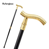 Bastón De Moda Con Patrón De Flor Dorada Decorativo Y Elegante Para Fiesta Punta De Goma Material De Acero Longitud 93cm - details 3