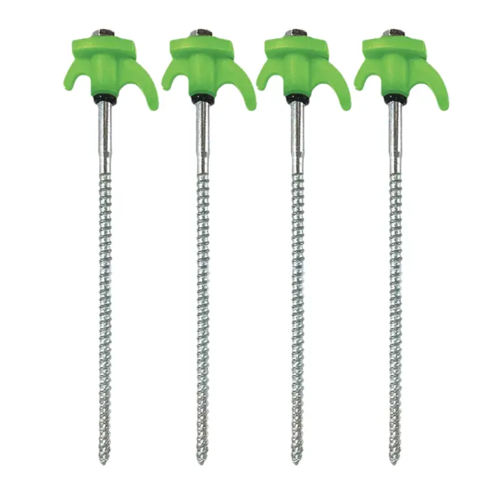 4/8pcs Palas De Témpora Brillantes Con Hilo Multifuncional Y Estable Para Suelo Adecuado Para Canopas De Playa - 1