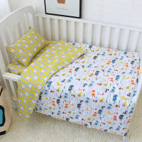 Juego de ropa de cama sin revolver para Bebe, cuna para Niño Pequeño, ropa de Cama para Bebe recién nasido, Funda nórdica de 3 piezas, Funda de almohada,ropa de Cama de dibujos animados para recién nacido, - details 1