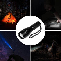 Linterna LED De Alta Potencia Para Camping 5 Modos De Iluminación Aleación De Aluminio Plegable Impermeable Uso Con 3 Pilas AAA - details 12