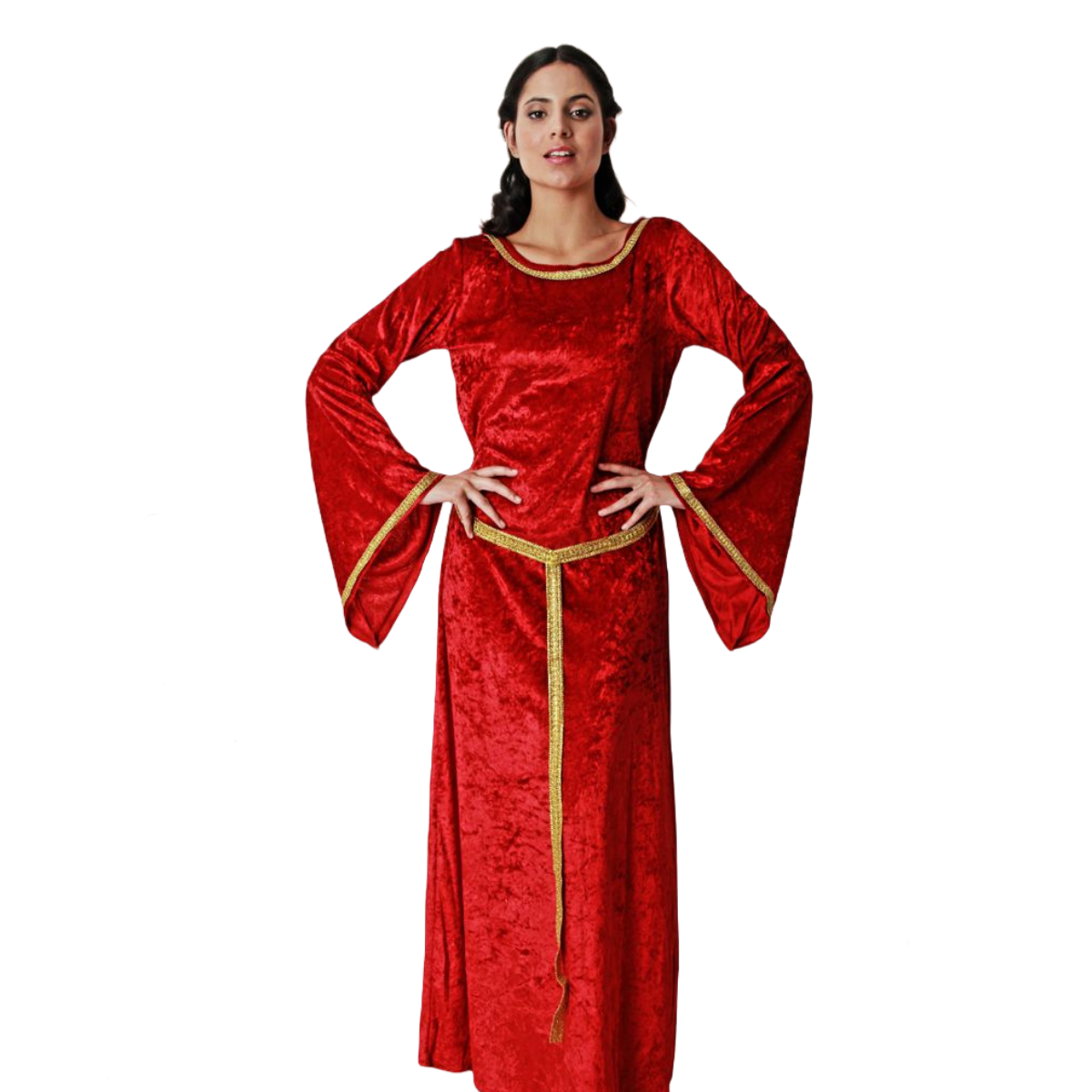 Disfraz de Reina del Renacimiento Mujer, vestido, corona, disfraz, princesa, medieval, fiesta temática, carnaval,Talla unica