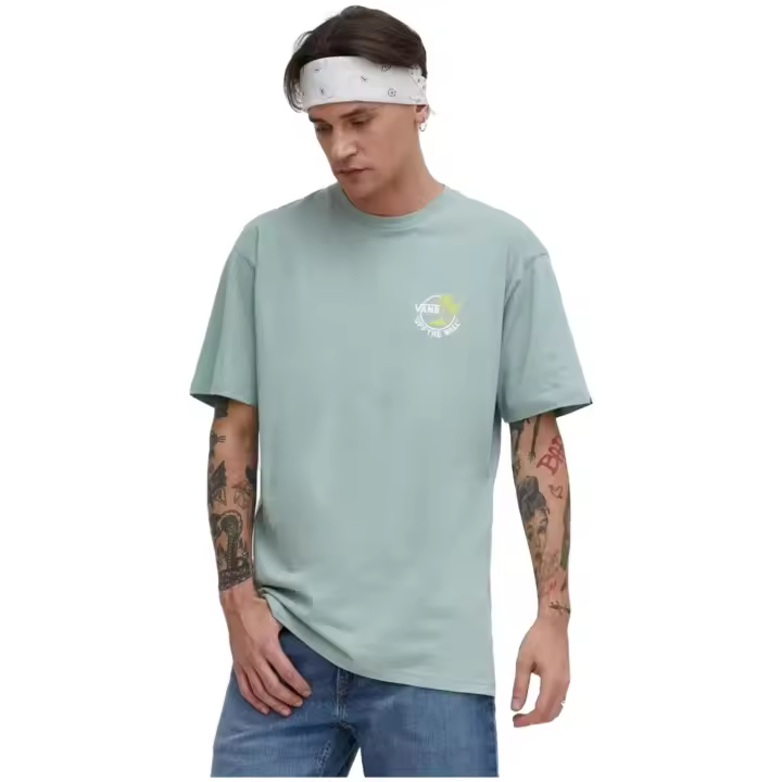 Camiseta de Manga Corta Vans Classic Mini Dual Palm Ii para hombre en color verde - 1