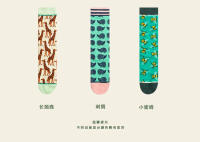 Calcetines De Algodón Coloridos Para Mujer 2024 Moda Primavera Otoño Plantas Echinacos Sloth Estilo Trendy Personales - details 2