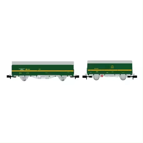 Set de dos vagones cerrados, ''Tren Taller Oviedo''. RENFE. - 1