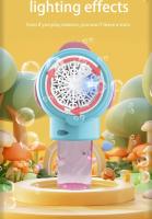 Pistola De Burbujas Eléctrica Para Niños Con Luces Automática De 10 Agujeros Juguete De Fiestas Al Aire Libre Para Boys Y Girls - details 4