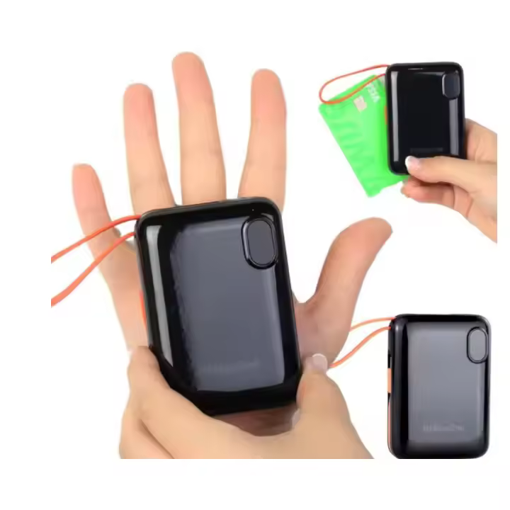 Bateria Externa Carga Rapida 10.000mAh, Marca NFMAXONE- Power Bank Carga Rápida con Salida USB y USB C, Batería Portatil para iPhone con Cables, Powerbank Compatible con Samsung Huawei iPad Macbook Smarphones NF6 - 1