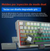Teclado Mecánico De Juego E-YOOSO Hz82 RGB USB 8K Con Interruptores Magnéticos 82 Teclas Cable Desmontable Para PC Laptop - details 3