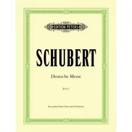 SCHUBERT F. - MISA FA M (MISA ALEMANA) - D.872 - 1
