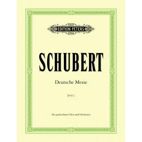 SCHUBERT F. - MISA FA M (MISA ALEMANA) - D.872 - 1