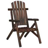 vidaXL Silla de jardín madera maciza de abeto 68x86x103 Natural, Marrón oscuro, Conjunto Terraza Muebles Jardín Exterior Juego de Muebles de jardín Mueble Jardín Exterior Muebles de Salon Exterior - details 1