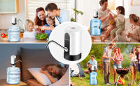 EasySpeed Dispensador de Agua eléctrica, Bomba de Agua,  USB-C, Bomba automática portátil con 2 adaptadores para Botellas y garrafas de 5, 8, 10, 15 y 20 litros, 1200mAh para Camping Oficina Gimnasio EasySpeed - details 3