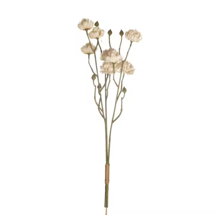 Planta Artificial Ramo Atado Crema Tallos 55cm - Realista - 1