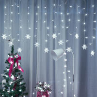 Luces De Navidad Exteriores De LED Con Forma De Copo De Nieve Para Decoración De Jardín Y Techos-curtain Cadena De Luces Para Fiestas - details 13