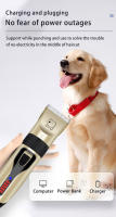 Recortadora De Pelo Para Perros Eléctrica Kit De Peluquería Profesional Para Mascotas Cortador De Pelo De Gato Recargable - details 11