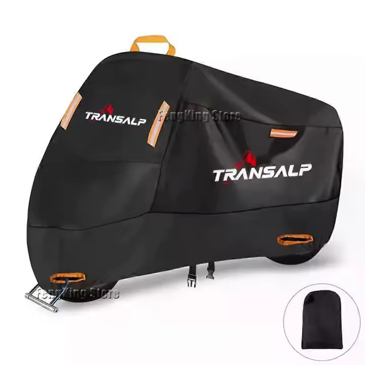 Para Honda Transalp XL 600 650 700 V XL700V XL650V cubierta de la motocicleta impermeable al aire libre scooter UV protector de la cubierta de la Lluvia - 1