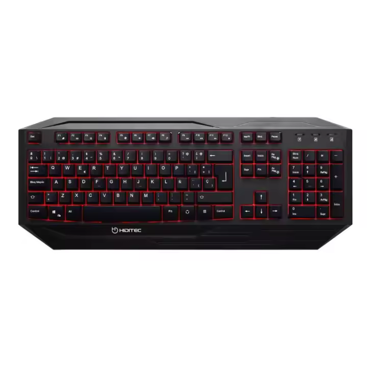 Teclado hiditec gaming gk200 retroiluminado membranas multimedia - 1