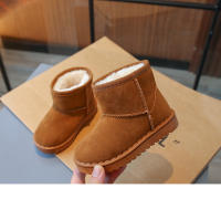Botas De Nieve Para Niños Y Niñas Con Plataforma Y Peluche Grueso Estilo Conciso Cuatro Colores Slip-on Unisex Zapatos De Invierno Ajuste Verdadero Tamaño - details 11
