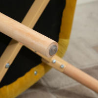 Sillón Cecodadi Sillón orejero con reposabrazos, tapizado, moderno, Tecnológico, experiencia inteligente, Estructura de Madera Chaise longue tapizada Efecto terciario, chaise longue de salón, dormitorio, Amarillo - details 5