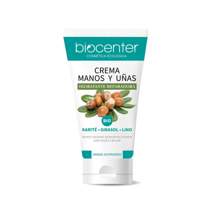 BIOCENTER Crema de Manos natural, hidratante y reparadora - Ecológica y vegana - 1