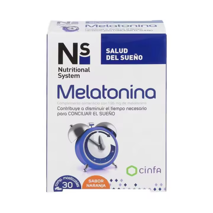Ns Melatonina Naranja 1.95 Mg 30 Comprimidos Masticables - 1