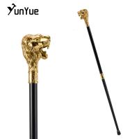 Bastón De Moda Con Cabeza De León Dorado Para Fiesta Bastón Decorativo Para Caballero Elegante Cosplay De 93cm Con Punta De Goma - details 7