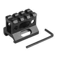 Base De Montaje De Aluminio Para Rifle 3 Ranuras 20mm Riser Mount Quick Release Para Ranura Picatinny Soporte De Escopeta - details 6