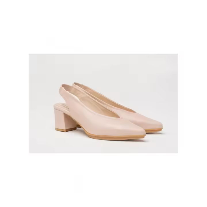 1496-ND Eva Mañas Zapatos de Salón con Tacón Medio Fabricados en Piel Hecho en España - 1