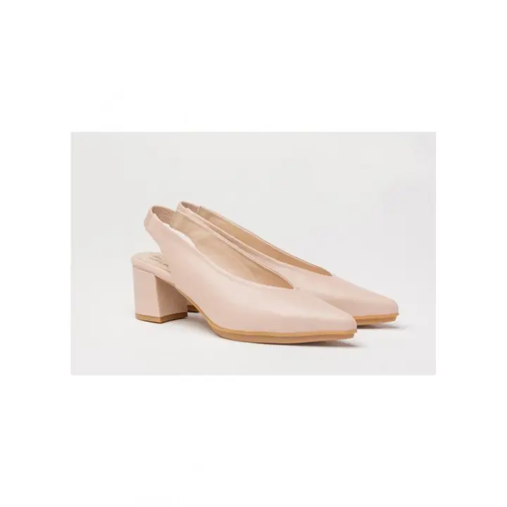 1496-ND Eva Mañas Zapatos de Salón con Tacón Medio Fabricados en Piel Hecho en España - 1