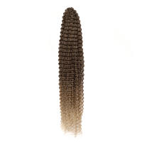 Cabello Sintético Enredado Largo 34 Pulgadas Natural Ombre Rojo Rubio Marrón Extensiones De Cabello Tejido Crochet Textura Rizada Y Enredada Suave Para Negras - details 7