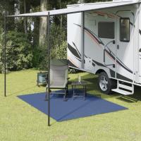 vidaXL Alfombrilla de camping 2,5x2 m Color Azul,  Crema,  Antracita y mas - details 0