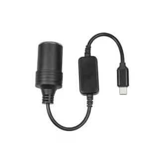 CA Cable convertidor USB A macho a hembra para encendedor de cigarrillos (12 V), conector hembra para coche, toma para encendedor de coche para GPS y E-Dog. - 1