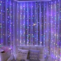 3M LED Cortina Guirnalda De Luces Con Control Remoto Decoración De Año Nuevo Navidad Fiesta Boda Luz De Fairy Festoon - details 17