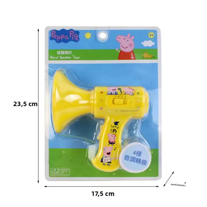 Peppa Pig Altavoz Manillar Infantil Con Cambio De Voz Divertido Amplificador Temático De Fiesta Juguete Educativo Para Niños Instrumentos Musicales Regalos - 1
