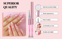 SAVILAND 6pcs Pinceles De Arte Para Uñas Con Liner Acrílico UV Gel Colores Pintura Y Dibujo Herramientas De Manicura DIY Tamaños Variados - details 1